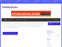 Tablet Screenshot of freshconfessions.com